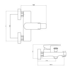 Fause Banyo Bataryası Piedra Siyah KBB122-B