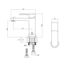 Fause Lavabo Bataryası Piedra Siyah KLB122-B