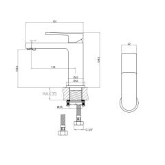 Fause Lavabo Bataryası Piedra KLB122