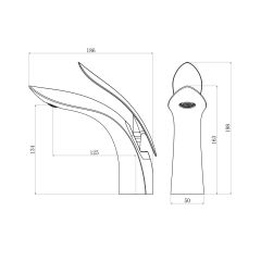 Fause Lavabo Bataryası Leaf KLB103