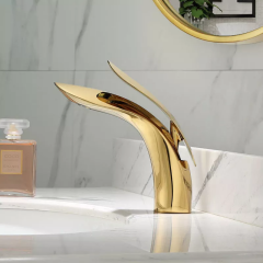 Fause Lavabo Bataryası Leaf Altın Gold KLB103-G