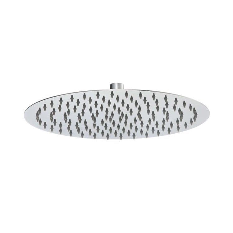 Fause Tepe Duş Başlığı Oval Slim 304 Metal Ø25 cm KTD106